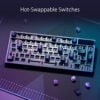 asus rog azoth 75 wireless diy custom gaming keyboard oled display 1 5
