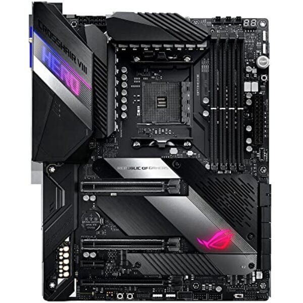 asus rog x570 crosshair viii hero wi fi atx motherboard with pcie 40 1 3