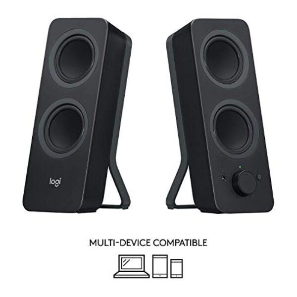 logitech z207 20 multi device stereo speaker black 1