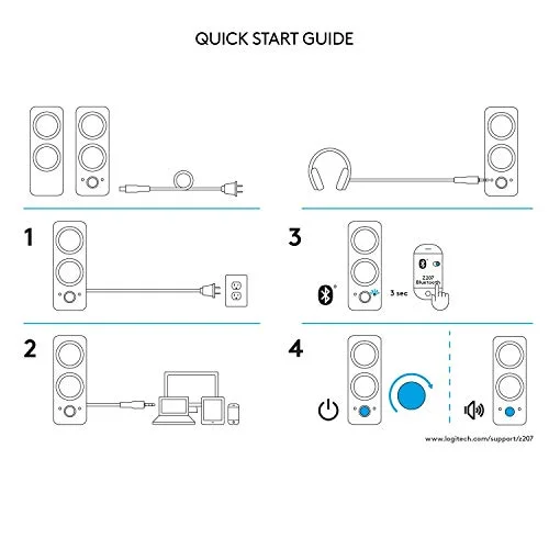 Logitech Z207 2.0 Stereo Speaker