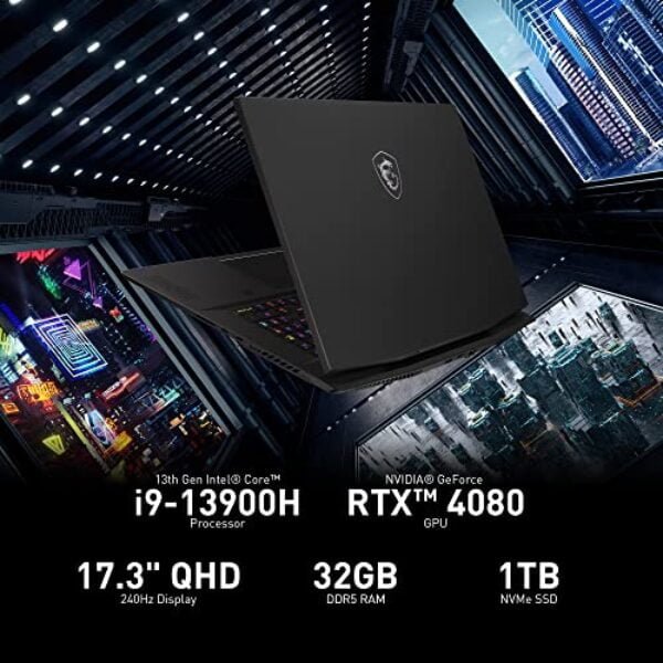 msi stealth 17 studio 173 qhd 240hz gaming laptop 13th gen intel core i9 1 1
