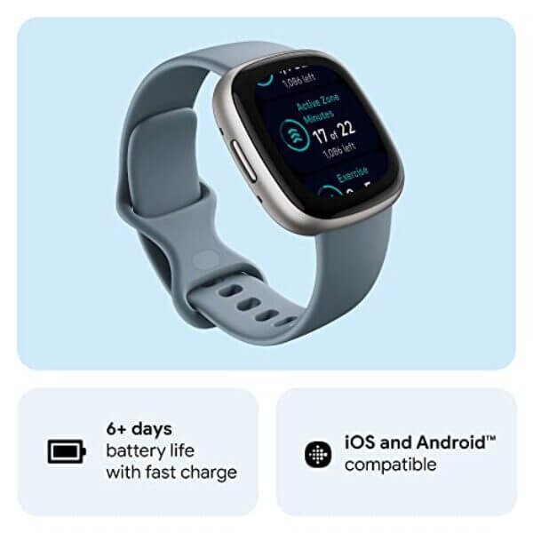 fitbit versa 4 fitness smartwatch with daily readiness gps 24 7 heart rate 1 5