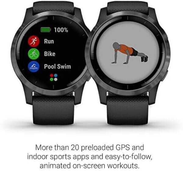 garmin vivoactive 4 gps smartwatch features music body energy monitoring 1 5
