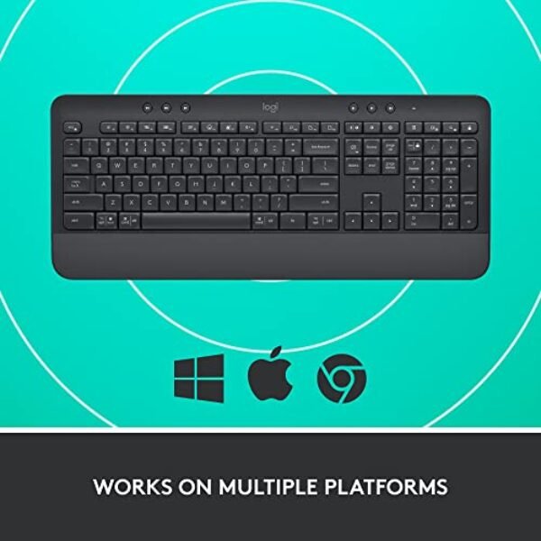 logitech signature k650 comfort full size wireless keyboard with wrist rest 1 5
