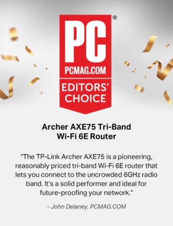 tp link axe5400 tri band wifi 6e router archer axe75 gigabit wireless 1