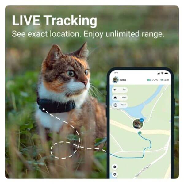 tractive gps cat tracker 9 lbs waterproof gps location smart activity 1