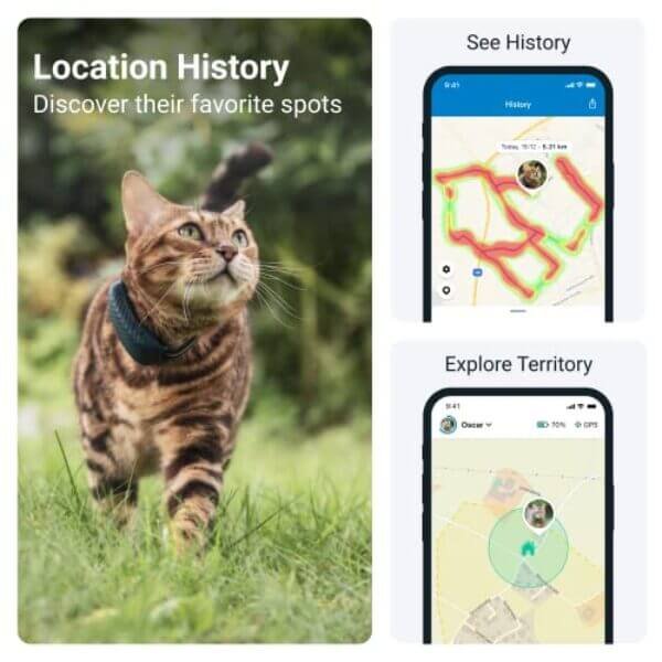 tractive gps cat tracker 9 lbs waterproof gps location smart activity 2