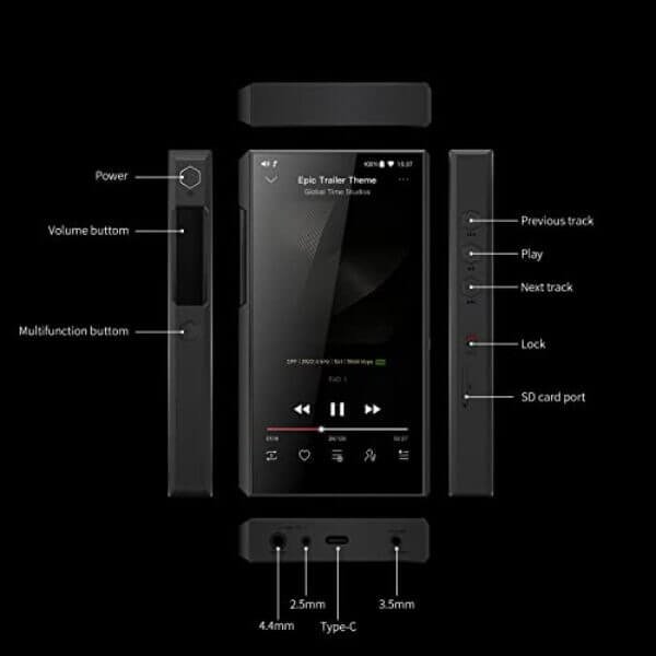 fiio m11plus music player portable mp3 mp4 high resolution audio player 4