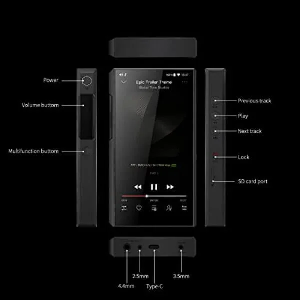 fiio m11plus music player portable mp3 mp4 high resolution audio player 4