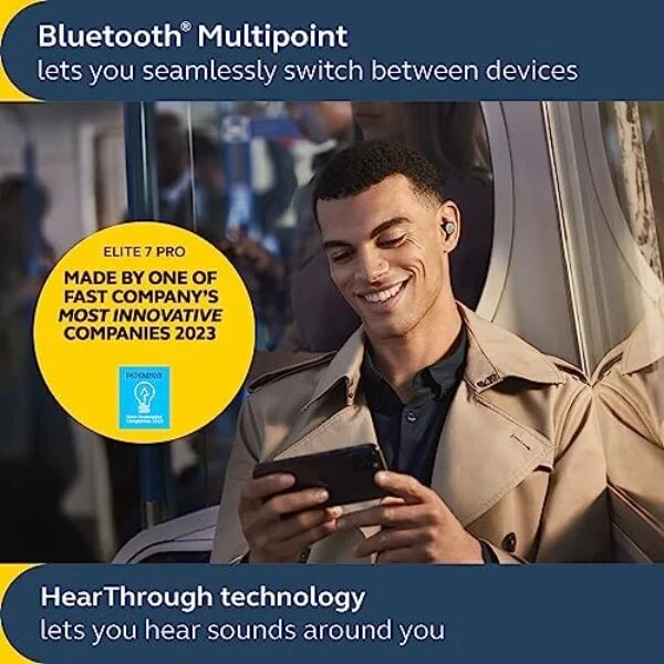 jabra elite 7 pro in ear bluetooth earbuds adjustable active noise 1