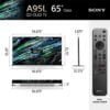sony qd oled 65 inch bravia xr a95l series 4k ultra hd tv smart google tv 3